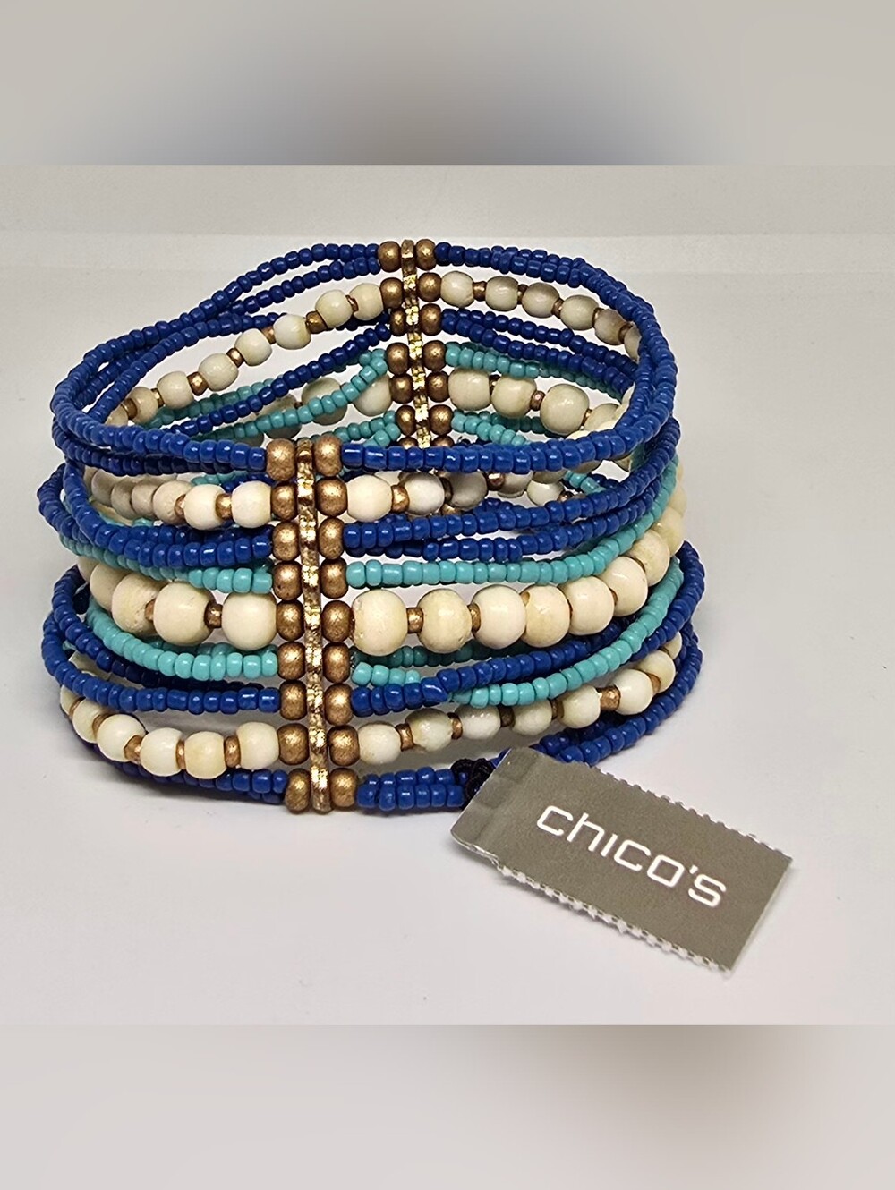 Bohemian Beads Multi Strand Stretch Stackable Bracelet